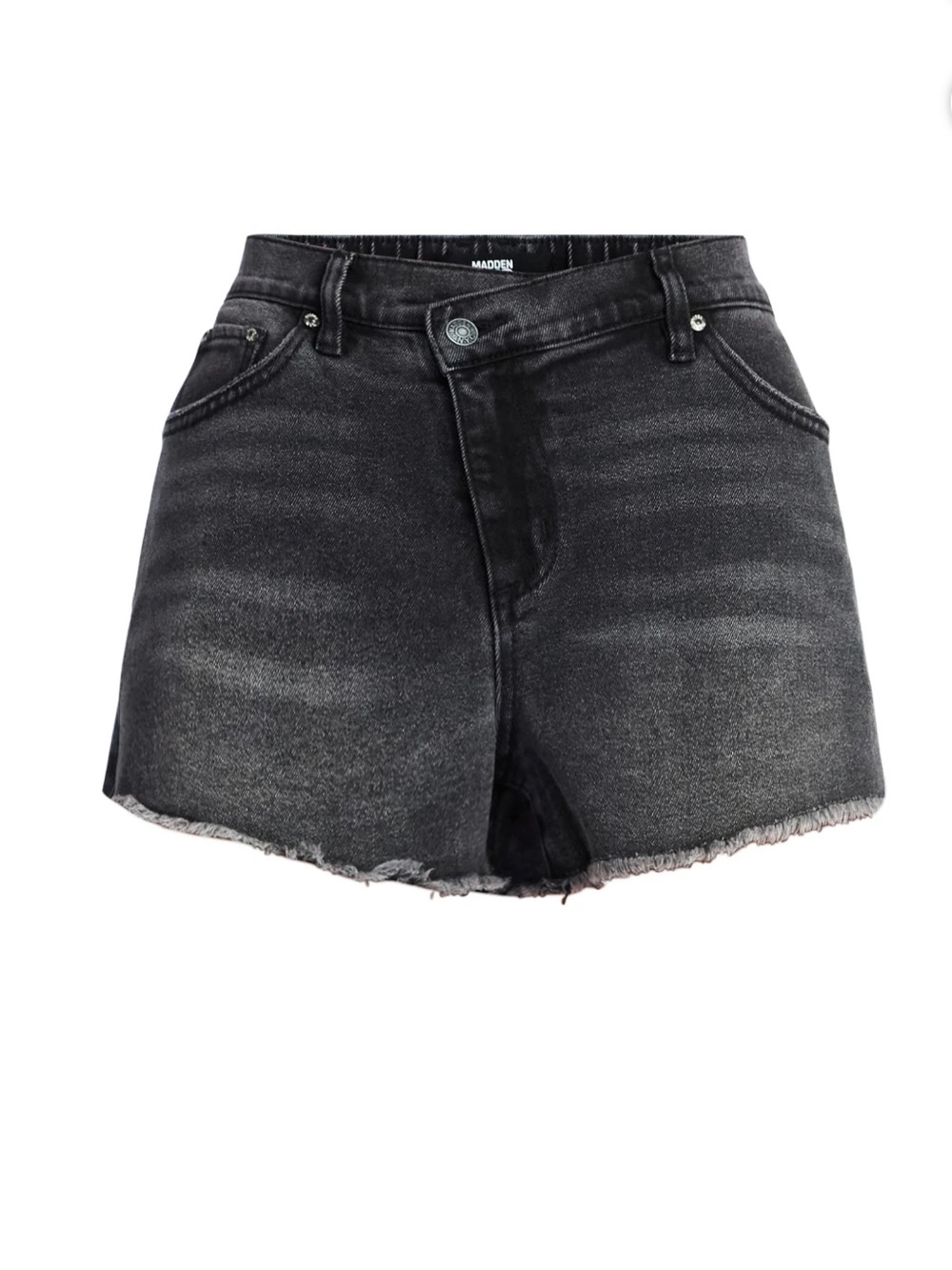 Madden NYC Women's X Waist Denim Shorts